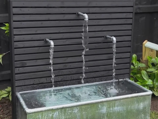 Case Study - Bespoke Water Feature Using A Customer’s Galvanised Water Tank