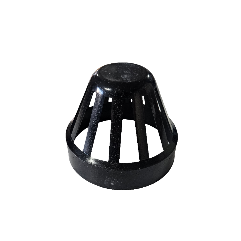 Black Pipe Or Filter Cage For ABS Waste Pipe To Stop Fish, Debris & Filter Media